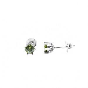 NEW STIA women's prong peridot earring in green